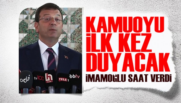 İmamoğlu ilk kez açıklayacak: Toplantı yarın!