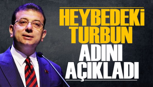 İmamoğlu ilk kez açıkladı: Heybedeki turbun adı...