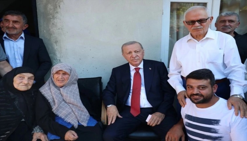 Cumhurbaşkanı Erdoğan'dan komşu ziyareti