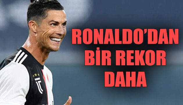 Yıldız futbolcu Ronaldo'dan bir rekor daha!