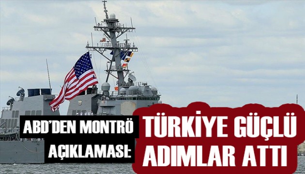 ABD'den Montrö açıklaması!