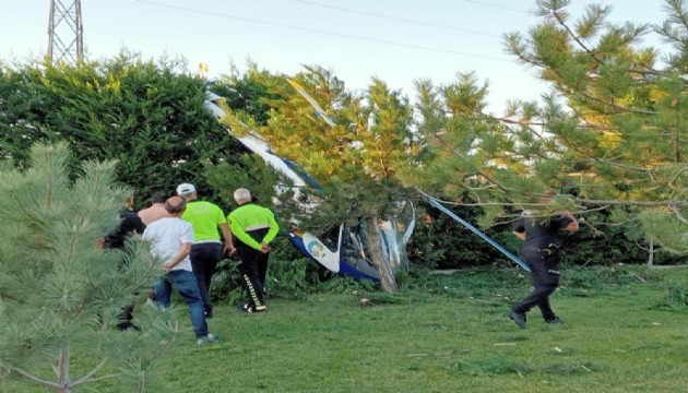 Afyonkarahisar’da özel helikopter düştü