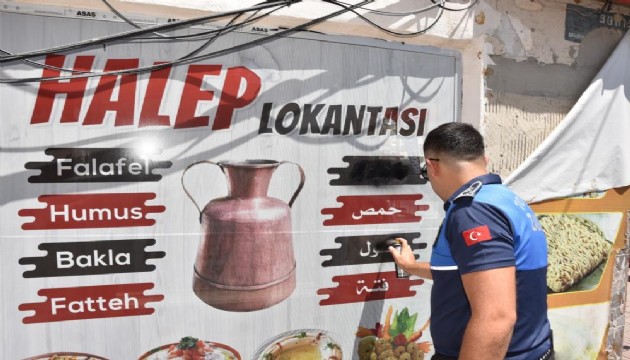 Mersin’de yabancı tabelalar kaldırıldı