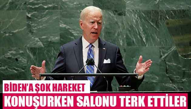 Biden'a büyük şok! Salonu terk ettiler