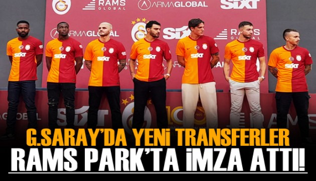 Galatasaray'da yeni transferlere imza töreni!