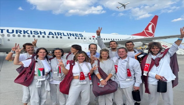 Özgürlük Filosu aktivistleri İstanbul'a geldi