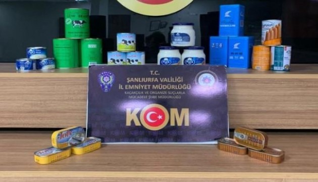 Piyasa değeri 1 milyon lira olan kaçak gıda ele geçirildi