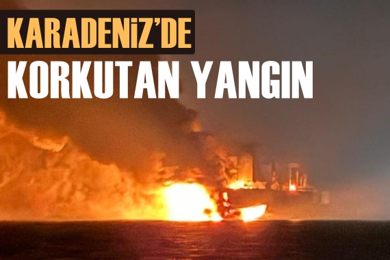 Karadeniz'de korkutan yangın