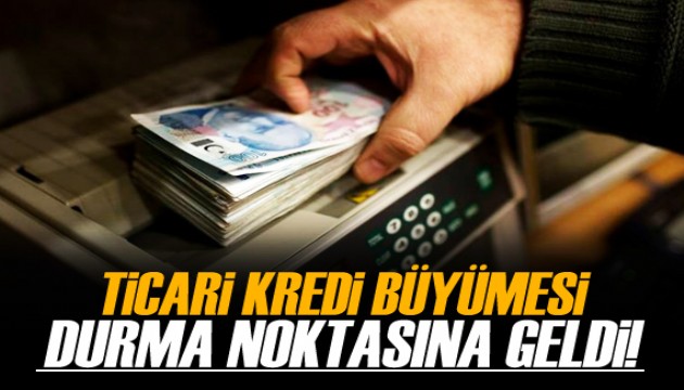 Ticari kredi büyümesi durma noktasına geldi