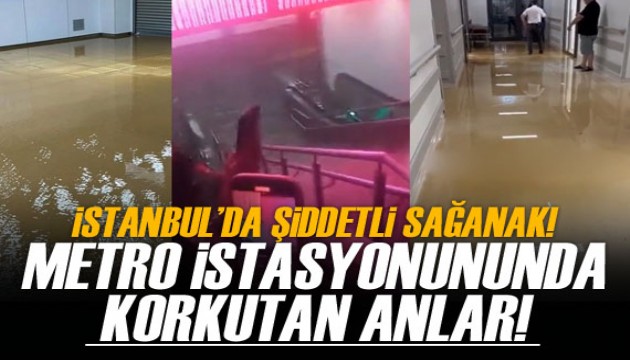 İstanbul'da sağanak: Sokak ve caddeler göle döndü, araçlar suya gömüldü