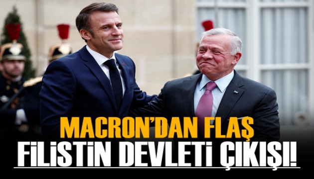 Macron: Filistin devletinin tanınması Fransa için bir tabu değildir!