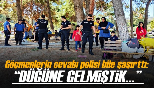 Düzensiz göçmenlerin cevabı polisi bile şaşırttı