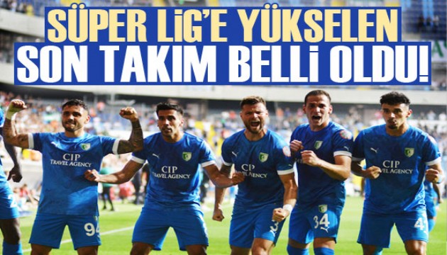 Süper Lig'e yükselen son takım belli oldu!