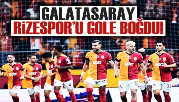 Galatasaray, Rizespor'u farklı yendi!