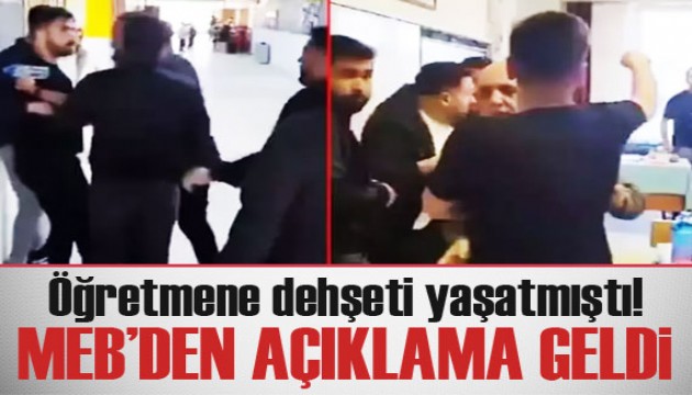 Öğretmene dehşeti yaşatmıştı! MEB'den ilk açıklama geldi