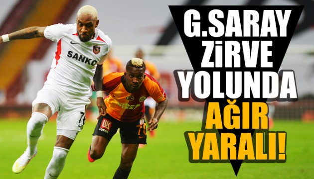 Galatasaray zirve yolunda ağır yaralı! 90+15'te gelen gol...