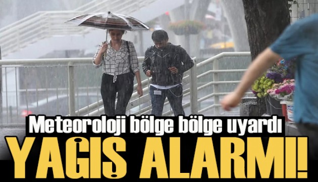 Meteoroloji il il uyardı: Kuvvetli yağışlar geliyor