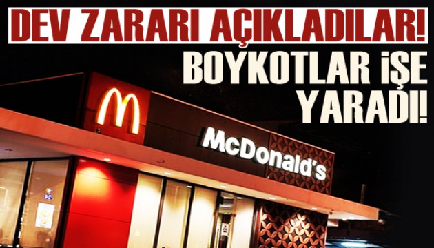 Boykotlar işe yaradı: McDonald’s'ta dev zarar!