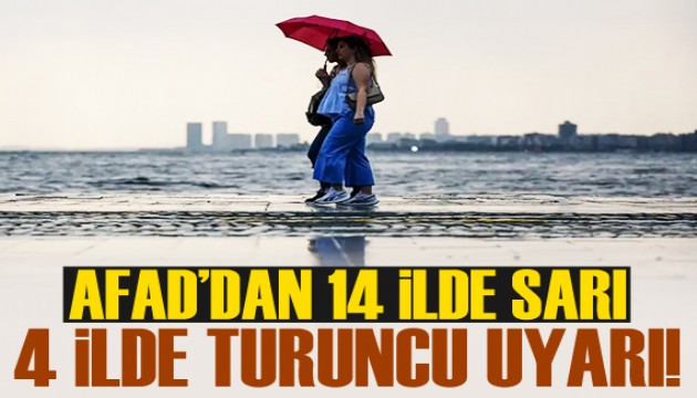 AFAD'dan 18 ilde etkili olan kuvvetli yağışa ilişkin açıklama