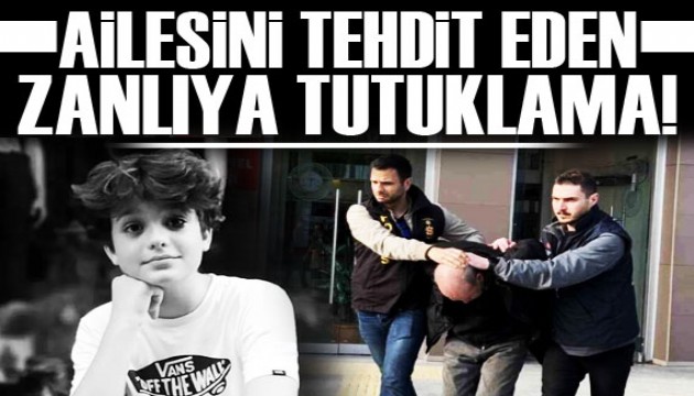 Minguzzi'nin ailesini tehdit eden zanlıya tutuklama