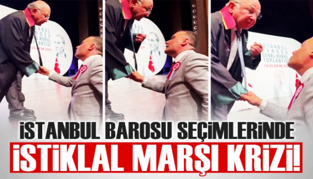 İstanbul Barosu Seçimlerinde 'İstiklal Marşı' krizi