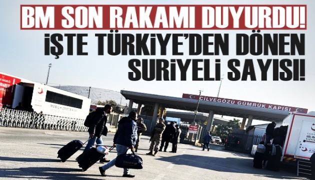Türkiye'den Suriye'ye 80 bin mülteci geri dönüş yaptı