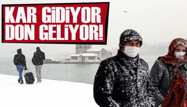 Sıcaklıklar sıfırın altında: Kar gidiyor, don geliyor
