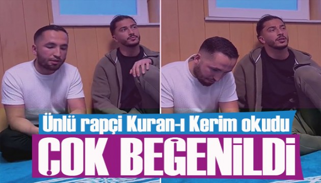 Rap dünyasının yıldızı Mero camide Kur’an-ı Kerim okudu
