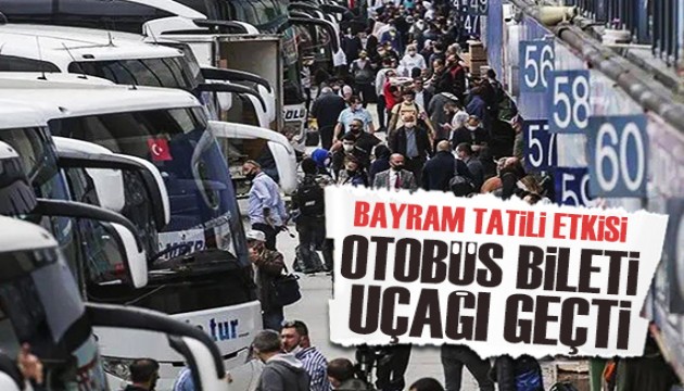 Otogarlarda bayram tatili etkisi: Otobüs bileti uçağı geçti