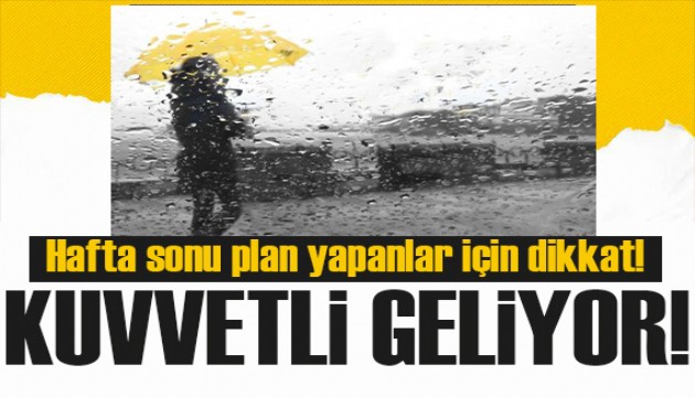 Meteoroloji uyardı! İstanbul’da hafta sonu gök gürültülü sağanak bekleniyor