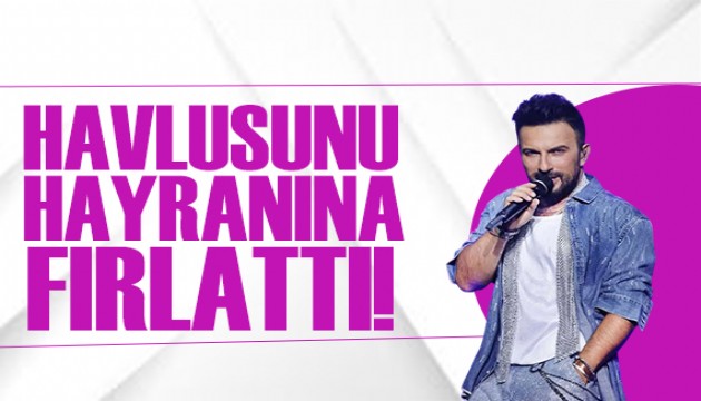 Tarkan'ın terli havlusunu alan hayranı mutluluktan çığlık attı!