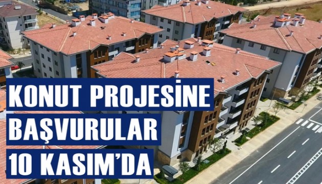 Yüzyılın Konut Projesi'ne başvurular 10 Kasım'da