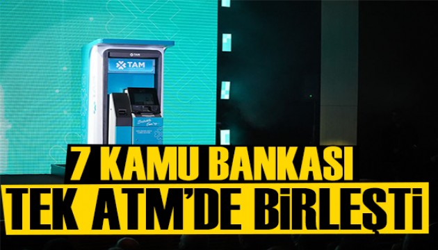 7 kamu bankası tek ATM'de toplandı