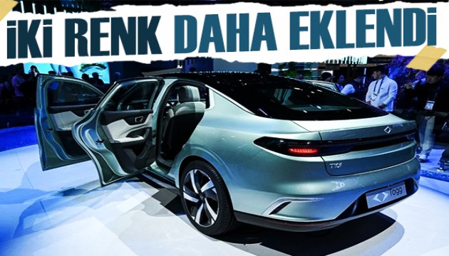 Togg'un sedan modeli için geri sayım! İki renk daha eklendi