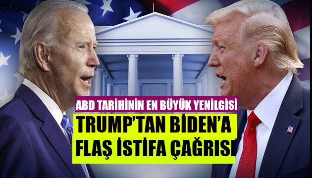 Trump'tan Biden'a istifa çağrısı