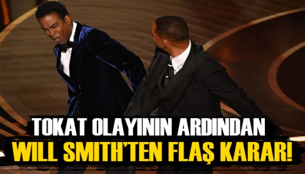 Oscar Töreni'nde Chris Rock'a tokat atan Will Smith'ten flaş karar!