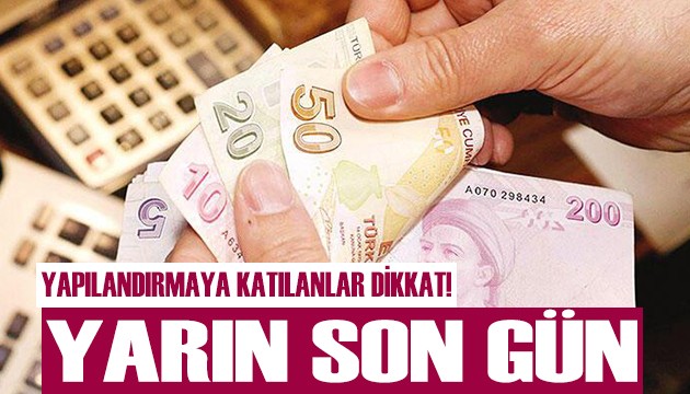 Yapılandırma için yarın son gün!