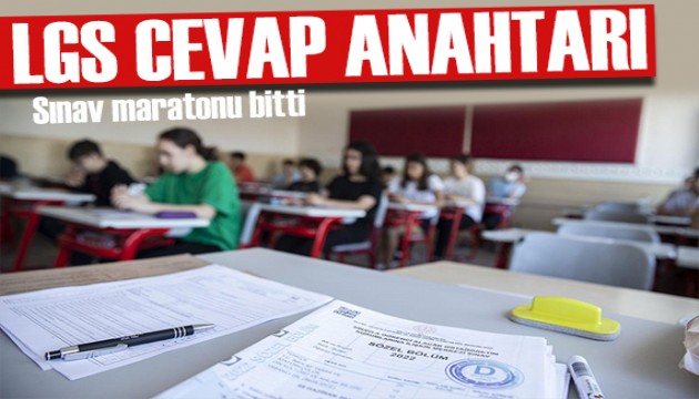 Binlerce öğrenci ter döktü! LGS soru ve cevap anahtarları yayımlandı