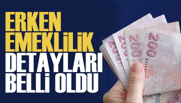 TBMM'ye gelecek: Erken emeklilikte detaylar belli oldu