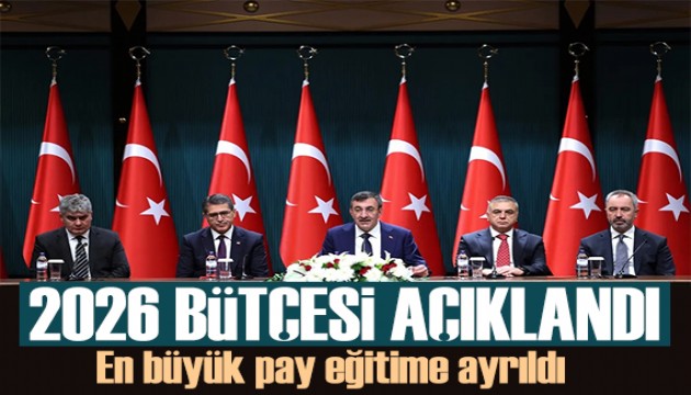 2026 bütçe büyüklüğü belli oldu: En büyük pay eğitime ayrıldı