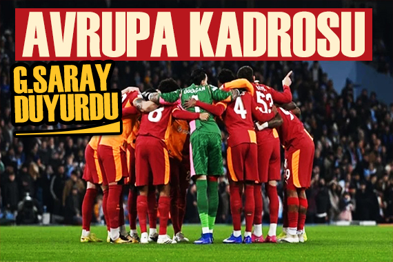 Galatasaray'ın Şampiyonlar Ligi kadrosu açıklandı