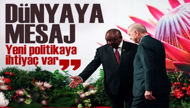 Erdoğan G20 Liderler Zirvesi'nde 'Mühim görüyorum' diyerek açıkladı