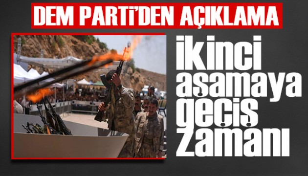 DEM Parti'den açıklama: Sürecin birinci  aşaması kapandı