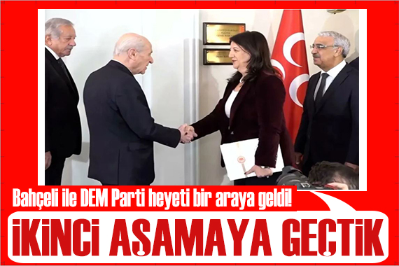 DEM heyetinden Bahçeli'ye ziyaret! Pervin Buldan: İkinci aşamaya geçtik