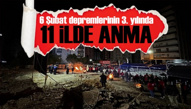 Asrın felaketinde 3. yıl! Türkiye 6 Şubat'ı unutmadı