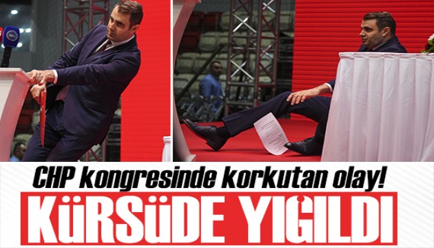 Çağatay Güç, CHP kürsüsünde yere yığıldı
