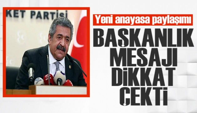 MHP'li Feti Yıldız'dan 100 maddelik anayasa çıkışı