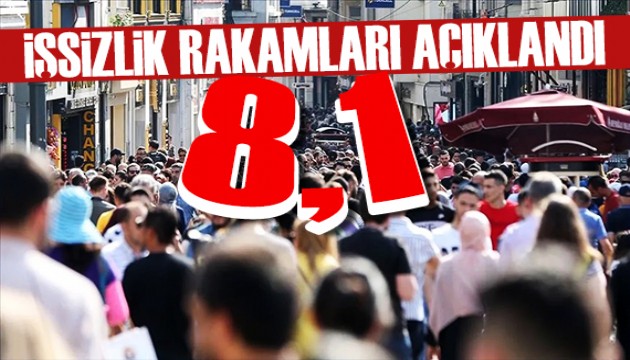 TÜİK açıkladı: İşsizlik rakamları belli oldu