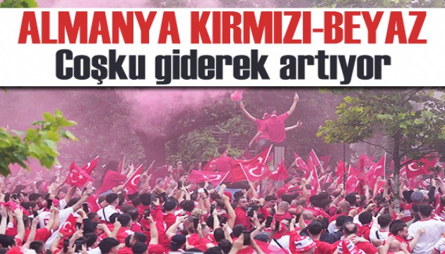 Almanya'da Türk Milli Takımı coşkusu!