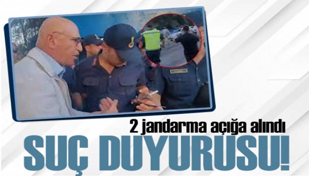 İki jandarma açığa alındı! Mahmut Tanal hakkında suç duyurusu